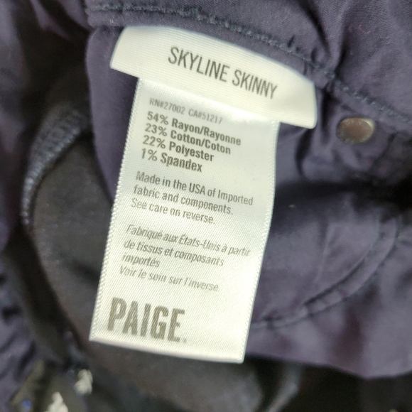 Paige Skyline Skinny Mid Rise Jeans Everdeen - Picture 8 of 8